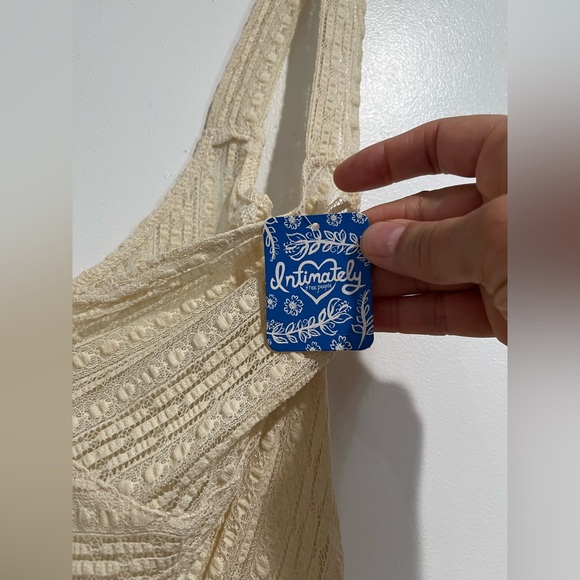 Free People Intimately Love Story Cream Lace‎ Slip Dress Sz. M NWT - Picture 10 of 14